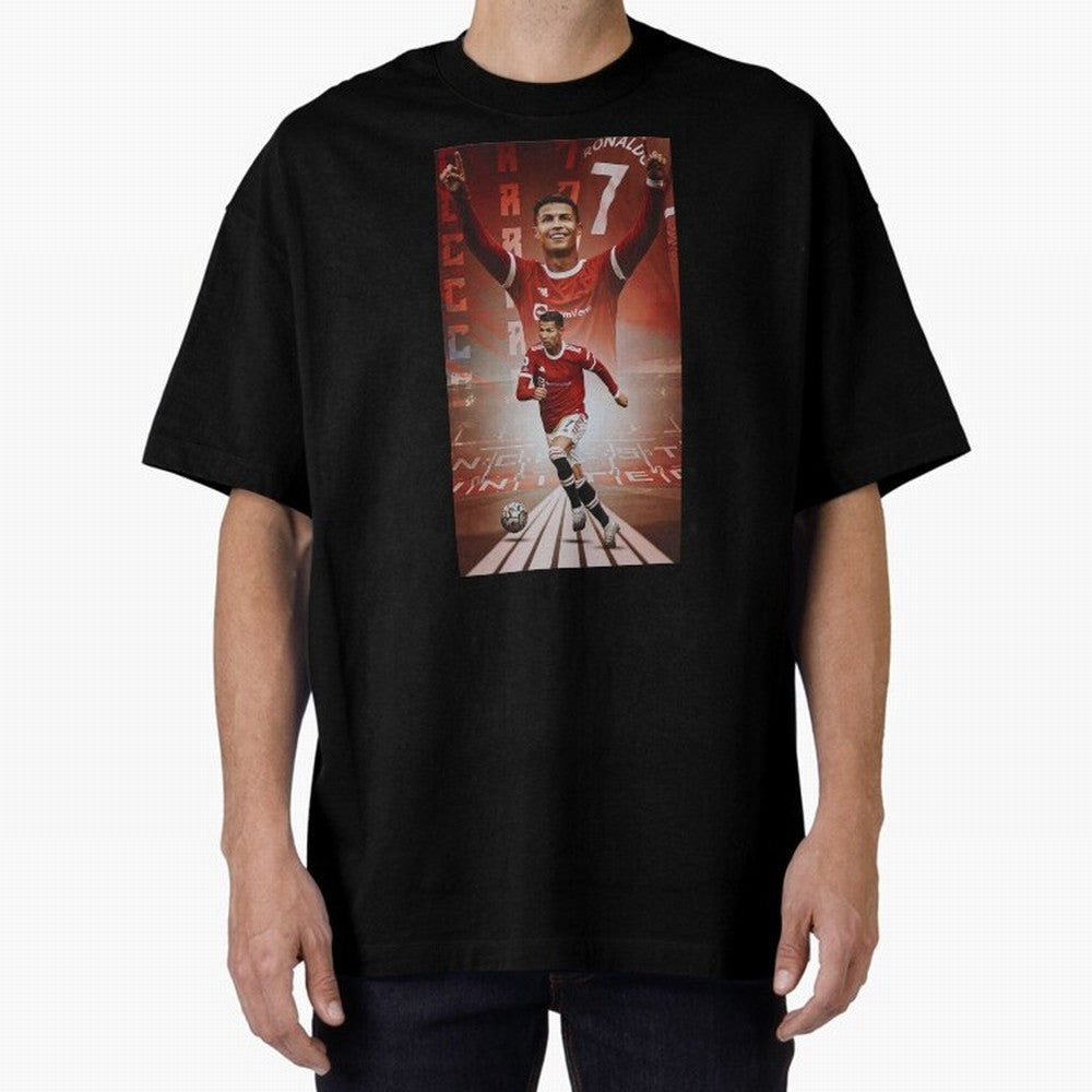 Cristiano Ronaldo Manchester Home 202122 , Ronaldo Gifts, Ronaldo Best Selling , Ronaldo Top Items Oversized T-Shirt Celebrate Golden Goal Energy in the FIFA World Cup 2026 USA Canada Mexico Journey through Messi, Neymar and Mbappe Highlights,