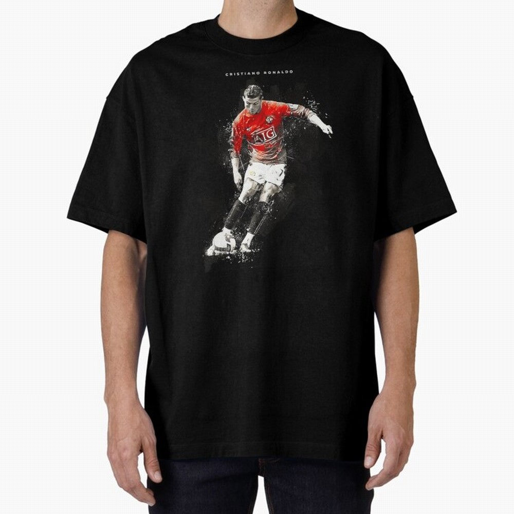 Cristiano Ronaldo CR7 Skills Manchester 202122,Ronaldo Gifts, Ronaldo Best Selling , Ronaldo Top It Oversized T-Shirt Support Your Favorite Stars during FIFA World Cup 2026 for Fans of Neymar, Haaland and Cristiano Ronaldo and Spain and