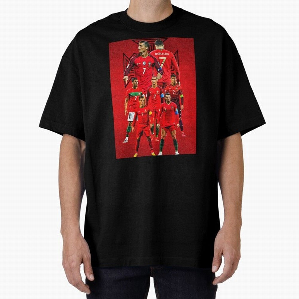 ronaldo Oversized T-Shirt Refresh Match Day Hype around FIFA World Cup 2026 Group Stage, Neymar, England, France and Netherlands, Football Festival Excitement, Trophy Ambitions, Country Rivalries and Star Player Buzz; Created for Match Day Parties,