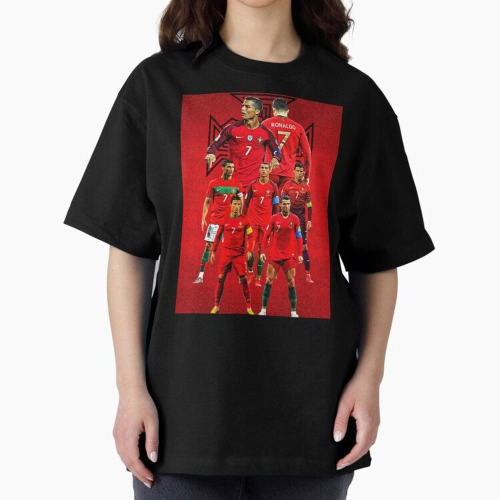 ronaldo Oversized T-Shirt Refresh Match Day Hype around FIFA World Cup 2026 Group Stage, Neymar, England, France and Netherlands, Football Festival Excitement, Trophy Ambitions, Country Rivalries and Star Player Buzz; Created for Match Day Parties,