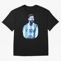Messi Oversized T-Shirt Support Iconic Players in Match Day Hype around FIFA World Cup 2026 Group Stage, Mbappe, Argentina, Classic Soccer Heritage, Championship Pressure, Fan Loyalty and International Pride; Perfect for Supporters Who Want Bold