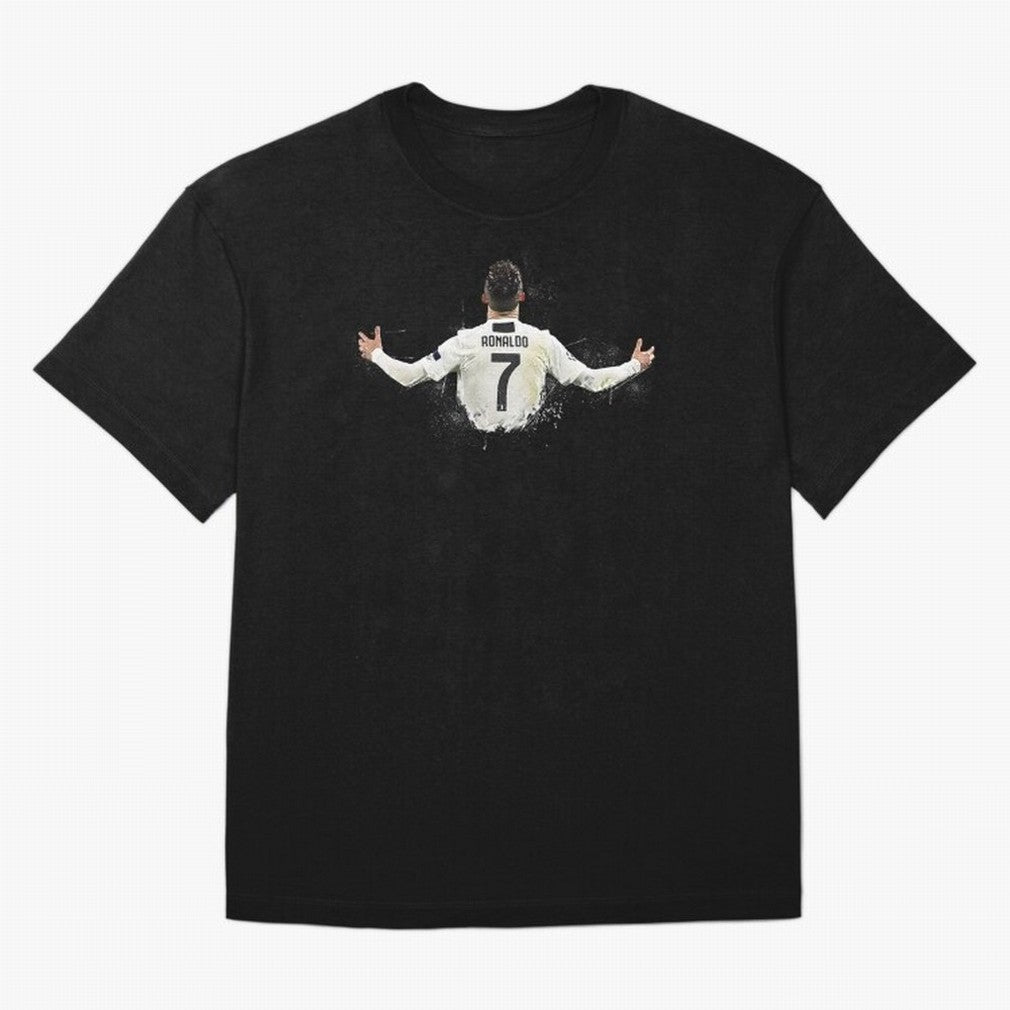 Cristiano Ronaldo Juventus Abstract Paintings Oversized T-Shirt Celebrate the Stars of Match Day Hype around FIFA World Cup 2026 USA Canada Mexico, Neymar, Haaland and Cristiano Ronaldo, Brazil, Portugal and Argentina, Championship Spirit, Famous