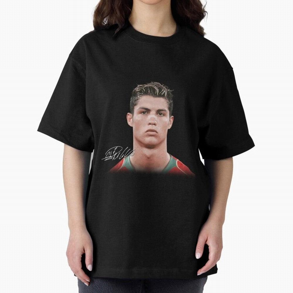 Cristiano Ronaldo Oversized T-Shirt Unlock FIFA World Cup 2026 Driven by Messi, Neymar and Mbappe, Spain Energy, Worldwide Fan Energy, Dramatic Goals, Stadium Lights and Championship Celebrations; Ideal for Football Dads, Football Moms, Friends,