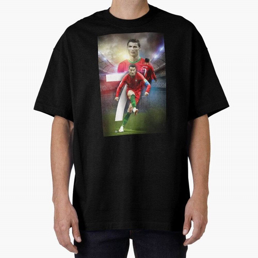 Cristiano Ronaldo Manchester United 4 Oversized T-Shirt Relive Global Football Passion for FIFA World Cup 2026 Group Stage, Centered on Messi, Neymar and Mbappe, England and Germany, Football Festival Excitement, Trophy Ambitions, Country Rivalries