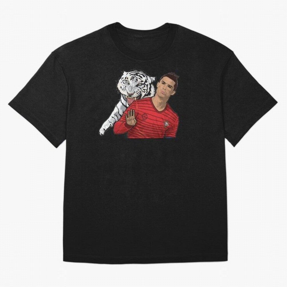 Cristiano Ronaldo Oversized T-Shirt Honor the Beautiful Game during Match Day Hype around FIFA World Cup 2026, Mbappe and Neymar, Brazil, Supporter Pride, Iconic Celebrations, Legendary Names and Global Match Day Energy; Perfect for Supporters Who