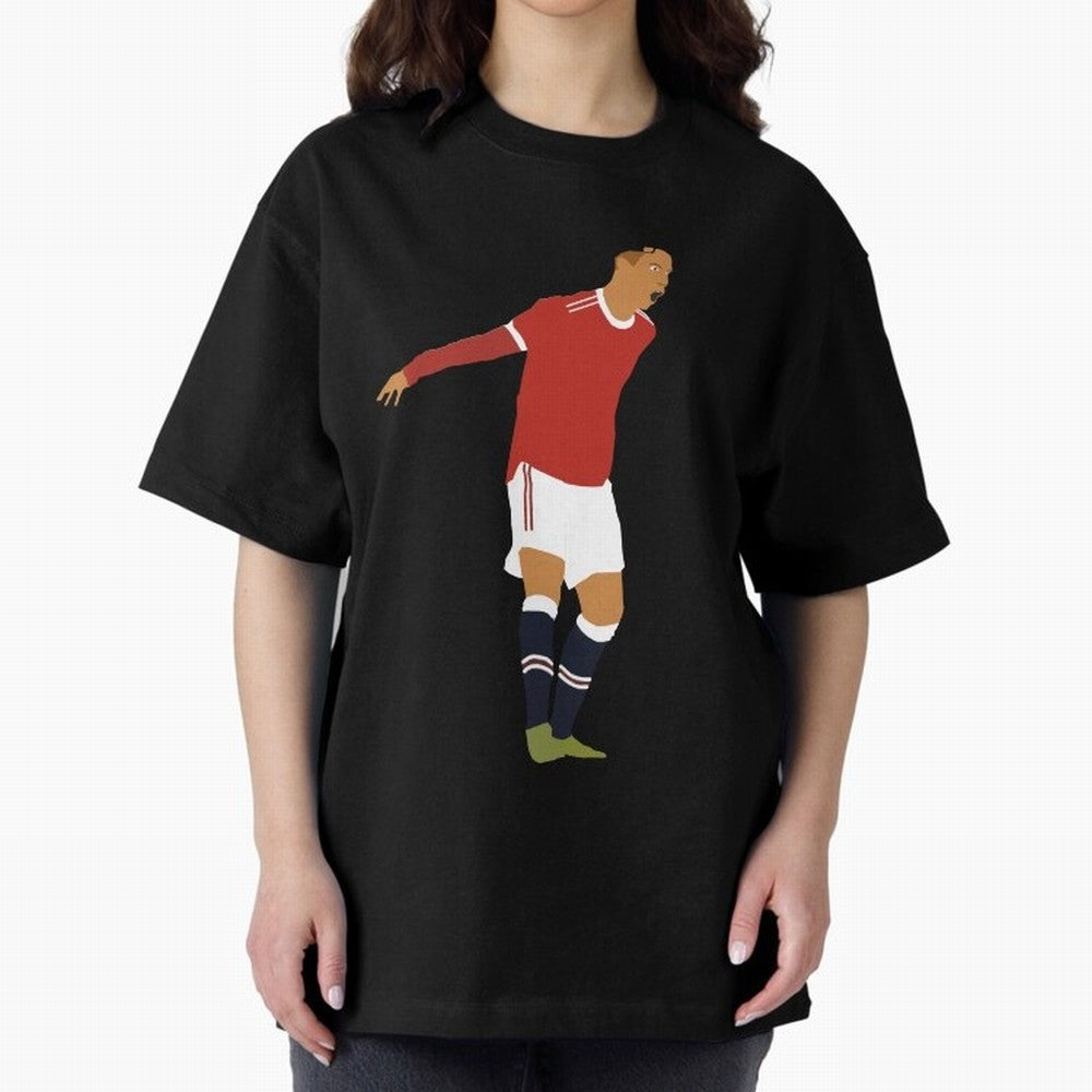Cristiano Ronaldo Manchester United Oversized T-Shirt Make Every Match About Global Football Passion for FIFA World Cup 2026, with Mbappe and Neymar, England, France and Netherlands, Championship Spirit, Famous Goals, Roaring Crowds and