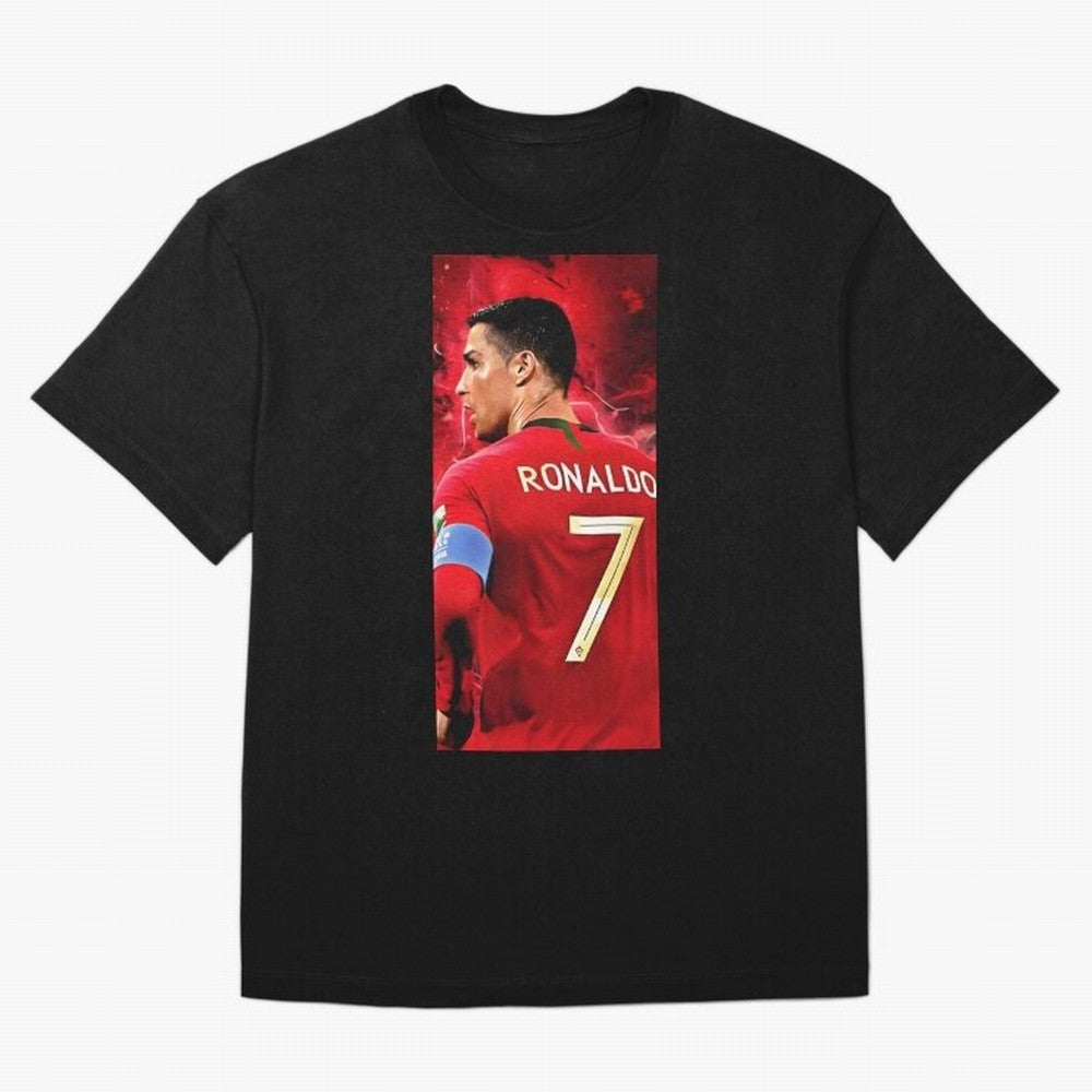 Cristiano Ronaldo Oversized T-Shirt Show Championship Spirit for Global Football Passion for FIFA World Cup 2026, Built around Messi, France and Portugal, Champion Mindset, Group Stage Buzz, Knockout Tension and Passionate Fan Culture; Perfect for