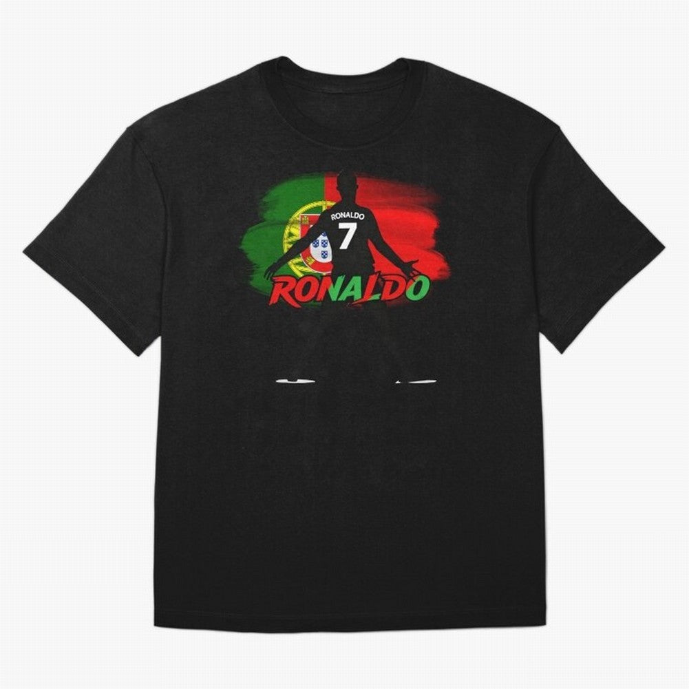 Portugal CR7 Fan World Cup Oversized T-Shirt Build the FIFA World Cup 2026 Journey through Messi, Neymar and Mbappe Highlights, England and Germany Pride, Match Day Excitement, Supporter Culture, Golden Goals and Global Football Passion; Great for