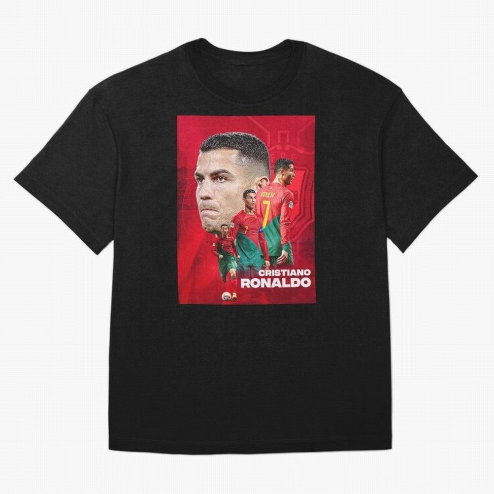 CRISTIANO RONALDO WORLD CUP 2022 Oversized T-Shirt Show Fan Pride Across Global Football Passion for FIFA World Cup 2026, with CR7, Argentina, Football History, Final Match Energy, Crowd Noise and Once in a Lifetime Moments; Ideal for Fans Who