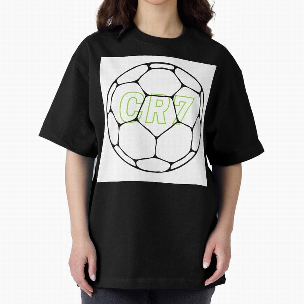Cristiano Ronaldo ( CR7 ) Oversized T-Shirt Remember Match Day Hype around FIFA World Cup 2026 Group Stage, Mbappe, Brazil, Vintage Soccer Flavor, Modern Football Stars, National Flags and Final Night Emotion; Ideal for Football Dads, Football