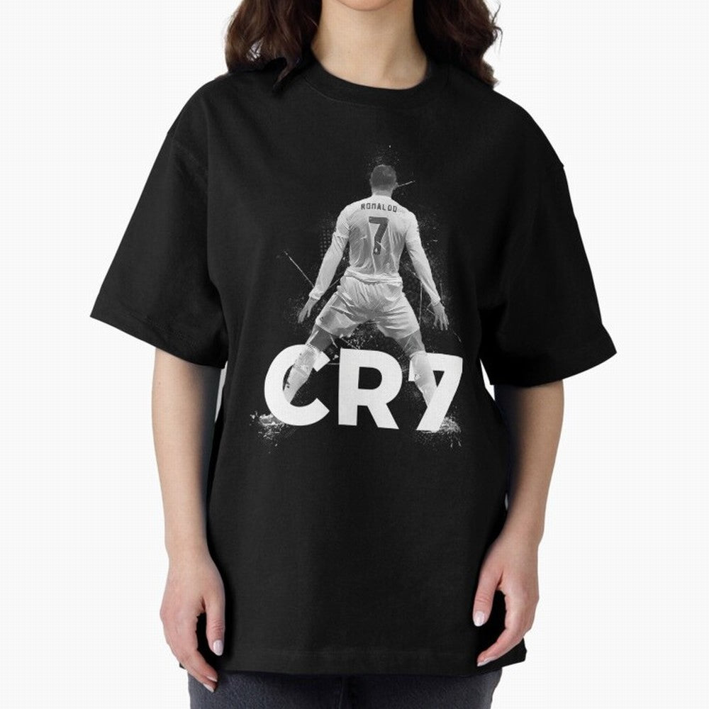 Cristiano Ronaldo CR7 Oversized T-Shirt Celebrate the Magic of FIFA World Cup 2026 for Fans of Cristiano Ronaldo and Argentina and Brazil, Bringing Fan Favorite Moments, National Team Passion, Big Match Drama and Soccer History; Great for Watch
