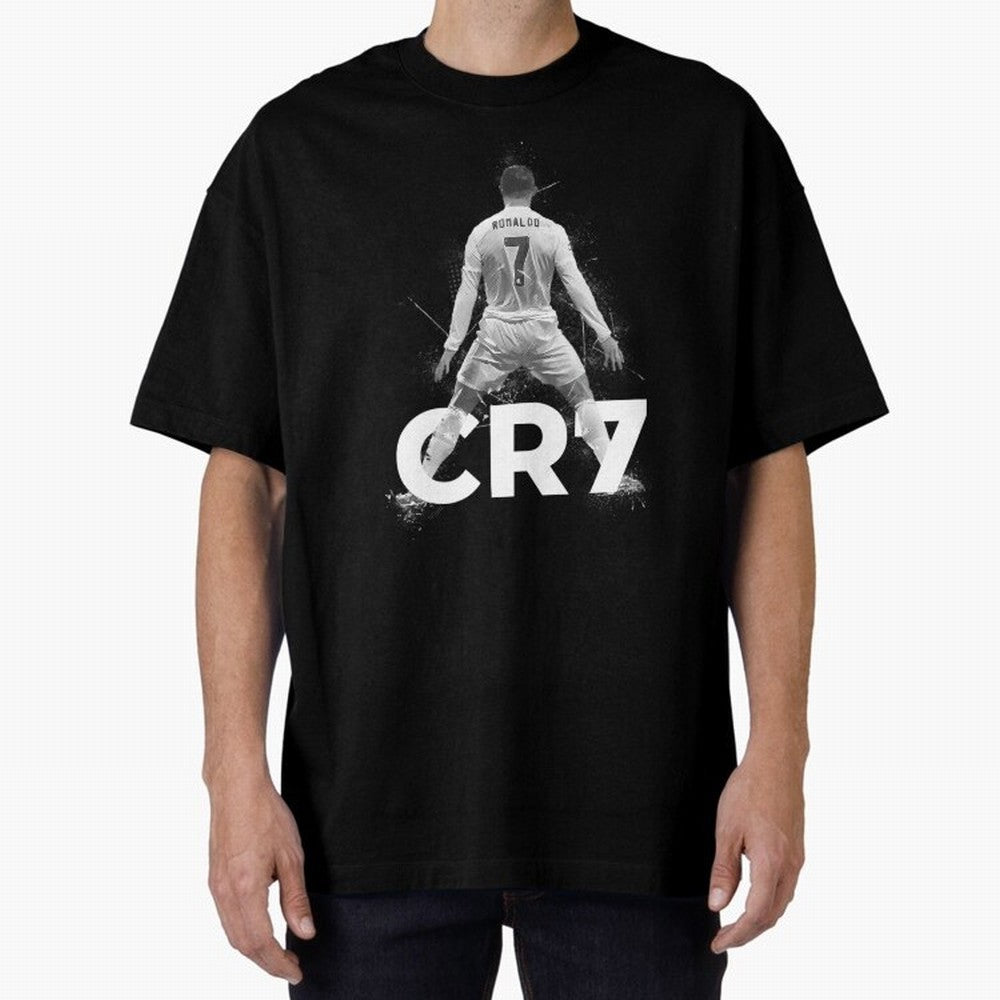 Cristiano Ronaldo CR7 Oversized T-Shirt Celebrate the Magic of FIFA World Cup 2026 for Fans of Cristiano Ronaldo and Argentina and Brazil, Bringing Fan Favorite Moments, National Team Passion, Big Match Drama and Soccer History; Great for Watch