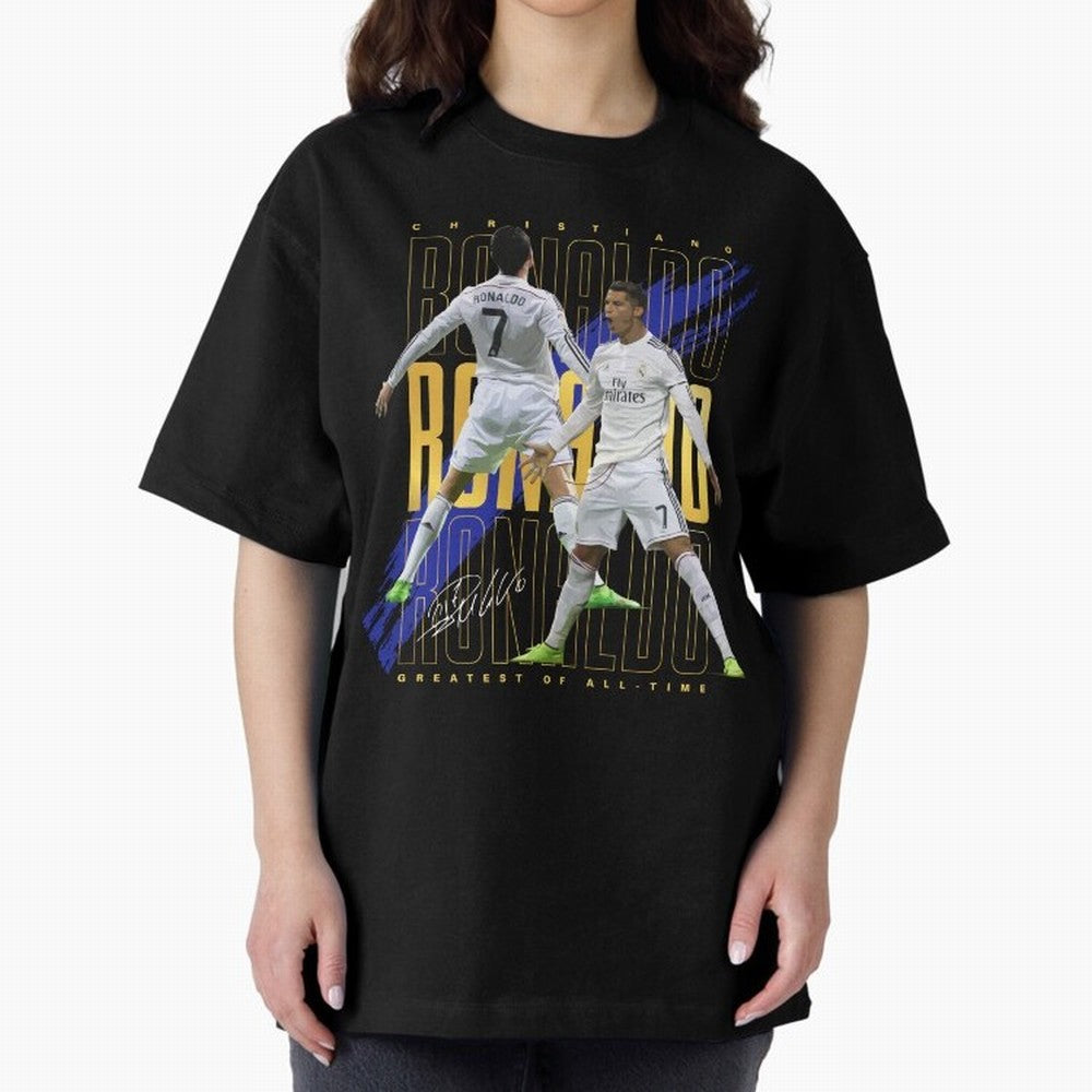 Cristiano Ronaldo Suuiii! Oversized T-Shirt Bring Bold Fan Energy to FIFA World Cup 2026 Capturing CR7, Netherlands Energy, Football History, Final Match Energy, Crowd Noise and Once in a Lifetime Moments; Ideal for Passionate Fans Who Love