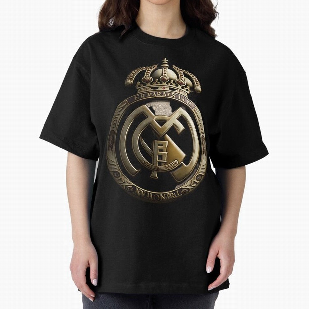Madrid Oversized T-Shirt Cheer through Every Moment of FIFA World Cup 2026 Spirit, with England, Messi and Cristiano Ronaldo, Champion Mindset, Group Stage Buzz, Knockout Tension and Passionate Fan Culture; Great for Supporters Who Love Legendary