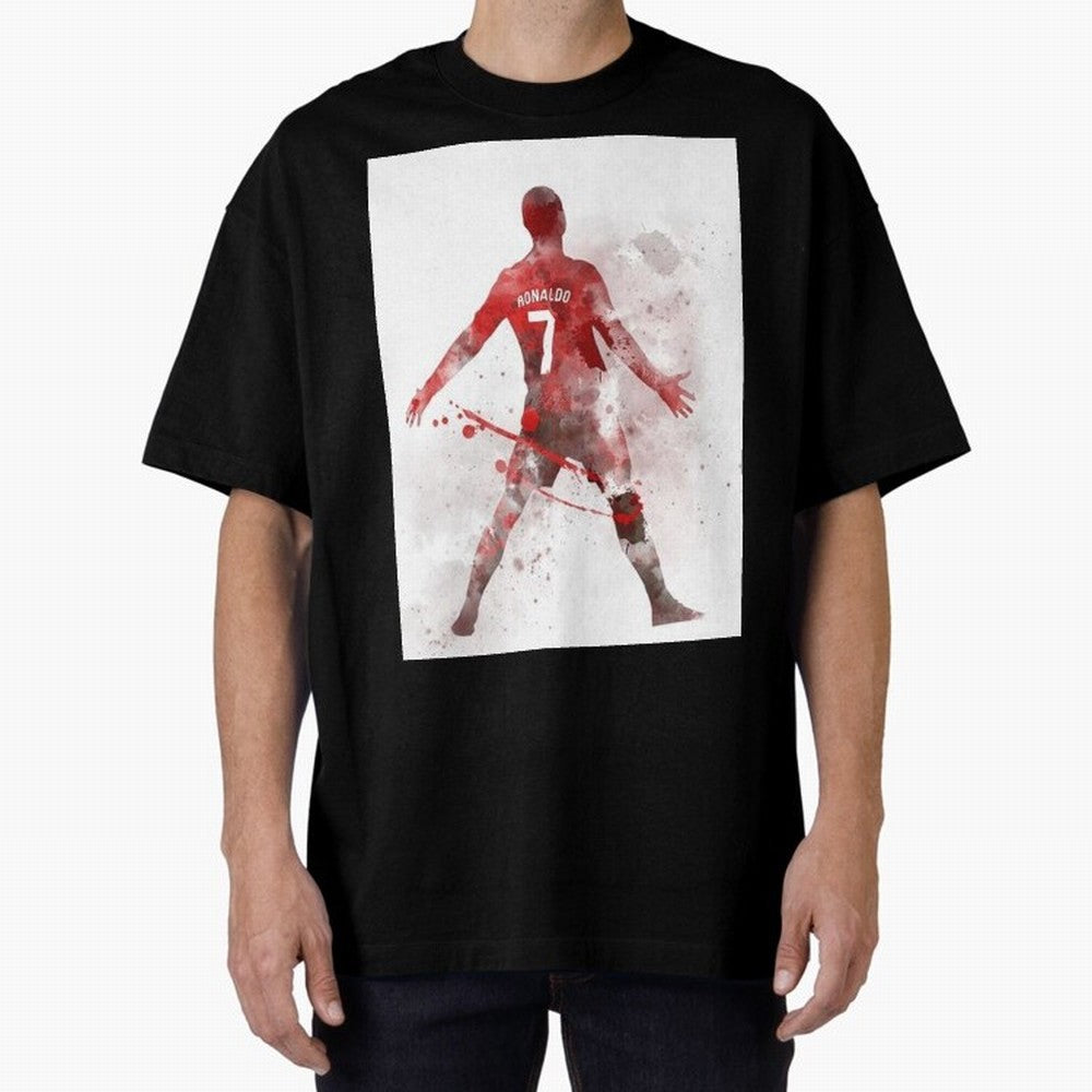 Cristiano Ronaldo Oversized T-Shirt Bring Match Day Fire to Global Football Passion for FIFA World Cup 2026 USA Canada Mexico, Built around CR7, England and Germany, Global Supporter Spirit, Legendary Goals, National Colors and Tournament