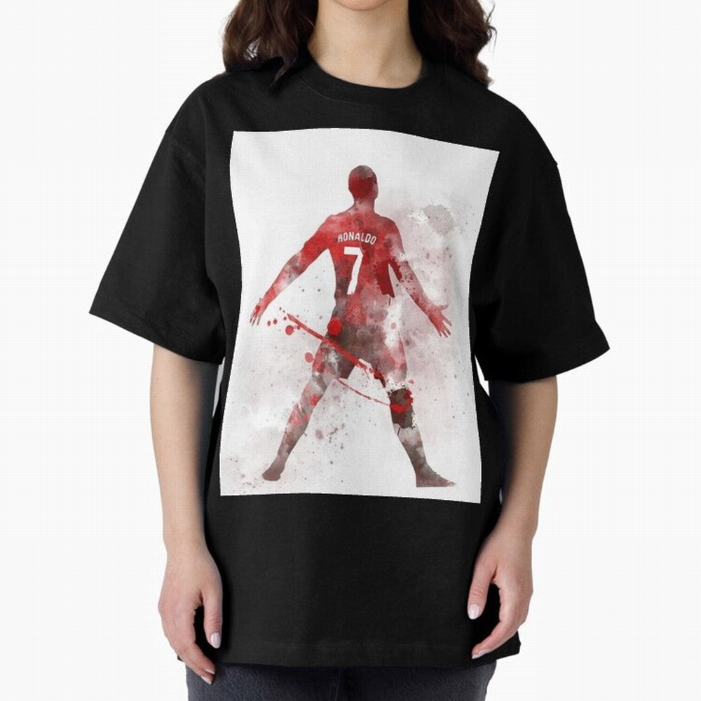 Cristiano Ronaldo Oversized T-Shirt Bring Match Day Fire to Global Football Passion for FIFA World Cup 2026 USA Canada Mexico, Built around CR7, England and Germany, Global Supporter Spirit, Legendary Goals, National Colors and Tournament