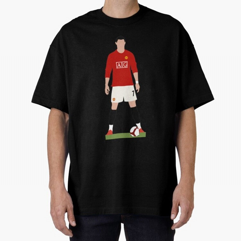Cristiano Ronaldo Oversized T-Shirt Feel the Trophy Chase of Match Day Hype around FIFA World Cup 2026, Messi, CR7 and Mbappe, Spain and Netherlands, Fan Favorite Moments, National Team Passion, Big Match Drama and Soccer History; Perfect for Fans,