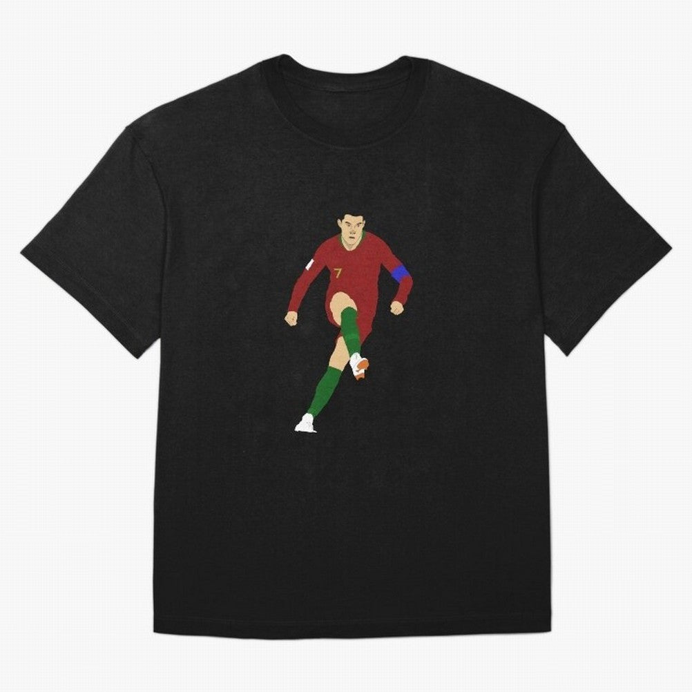 Cristian Ronaldo Design - Portugal - Real Madrid - Illustration - Cartoon - T-Shirt - Shirt - Sticker - Phone Case - CR7 Oversized T-Shirt Mark Match Day Hype around FIFA World Cup 2026 USA Canada Mexico, Neymar, Haaland and Cristiano Ronaldo,