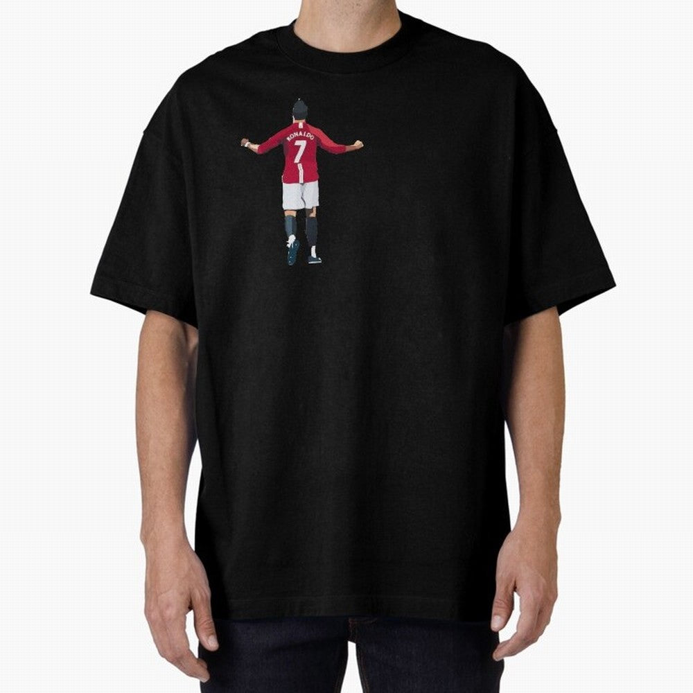Cristiano Ronaldo CR7 Oversized T-Shirt Stand Out with Spirit from Match Day Hype around FIFA World Cup 2026 USA Canada Mexico, Cristiano Ronaldo, Brazil, Portugal and Argentina, Champion Mindset, Group Stage Buzz, Knockout Tension and Passionate