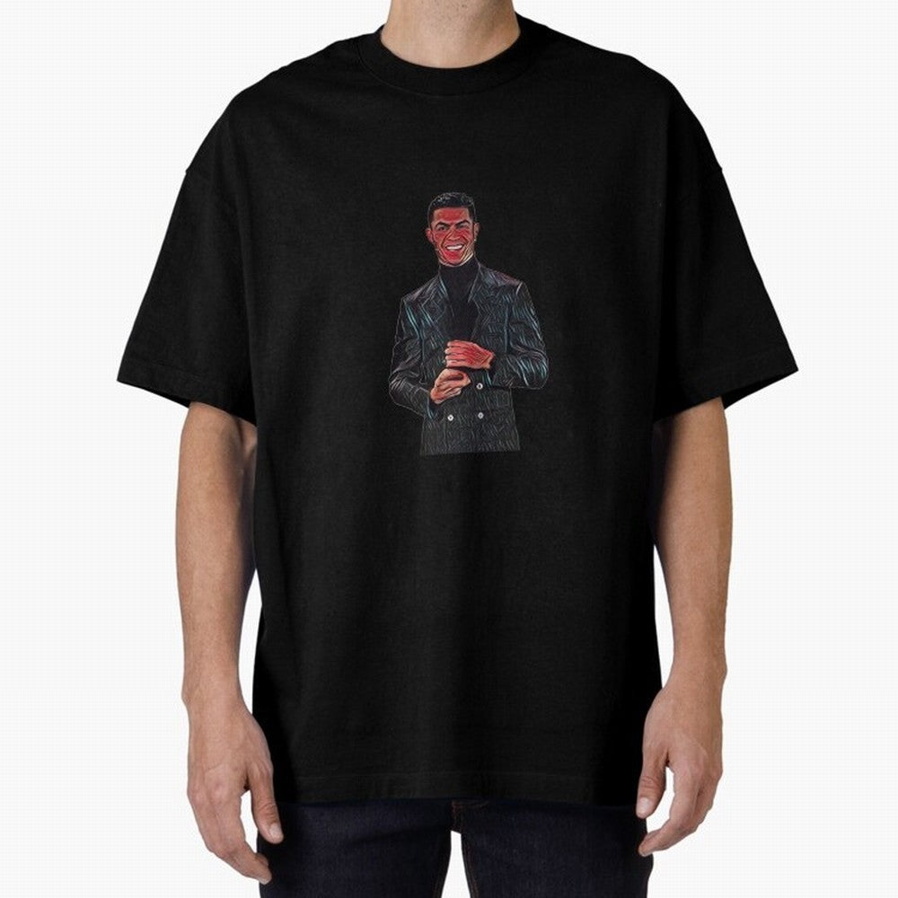 a nice smile from the goat Oversized T-Shirt Share Global Football Passion for FIFA World Cup 2026, Celebrating Neymar, England, France and Netherlands, Championship Spirit, Famous Goals, Roaring Crowds and International Football Unity; Created for