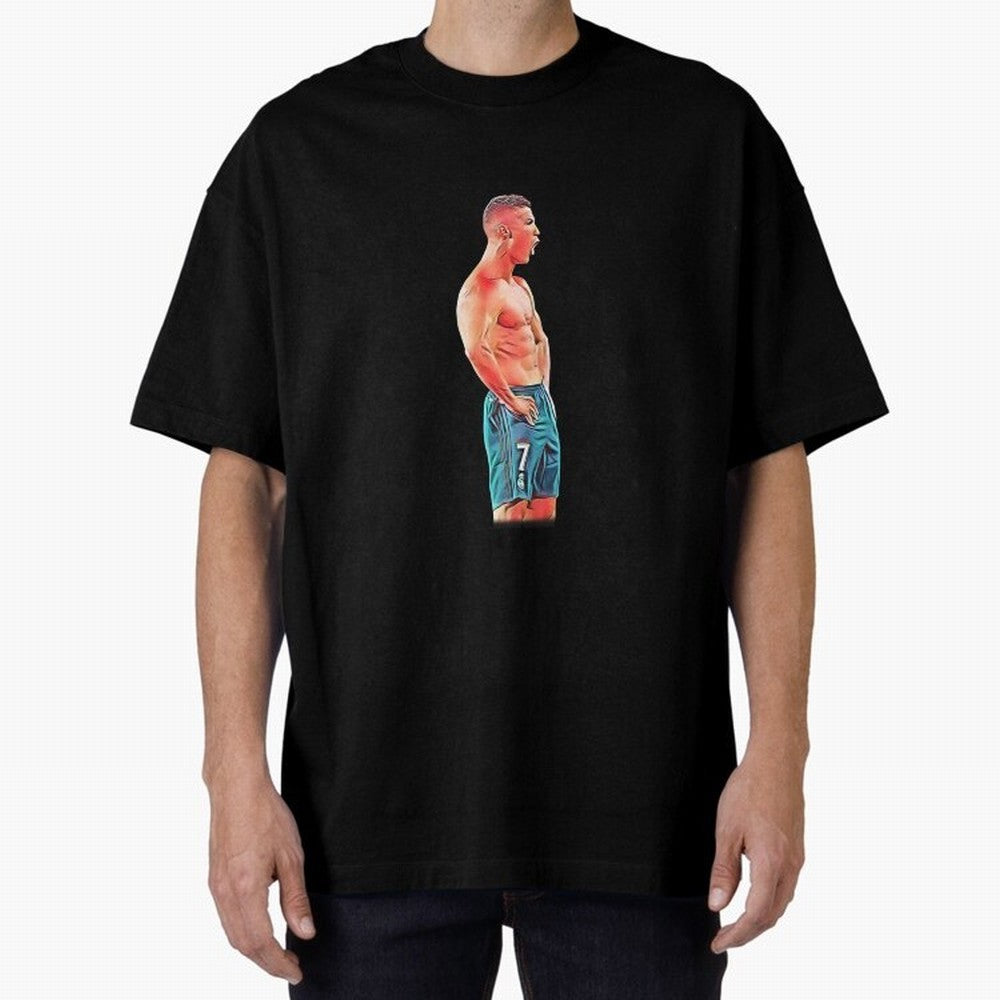 what a celebration by cristiano ronaldo Oversized T-Shirt Support Your Favorite Stars during FIFA World Cup 2026 for Fans of Mbappe and Neymar and France and Portugal, Bringing Soccer Culture, Superstar Moments, National Team Dreams and Competitive