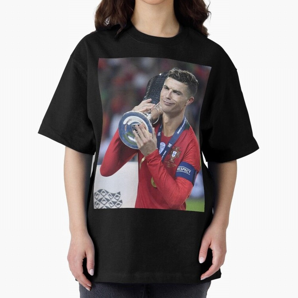 Todos Portugal 2019 CR7 Oversized T-Shirt Join the Countdown to FIFA World Cup 2026 Driven by Cristiano Ronaldo, Spain and Netherlands Energy, Champion Mindset, Group Stage Buzz, Knockout Tension and Passionate Fan Culture; Perfect for Fans,