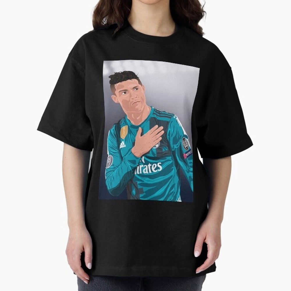 Cristiano Ronaldo Oversized T-Shirt Show Your Stadium Side during Match Day Hype around FIFA World Cup 2026 USA Canada Mexico, Messi and Cristiano Ronaldo, Argentina and Brazil, Football History, Final Match Energy, Crowd Noise and Once in a