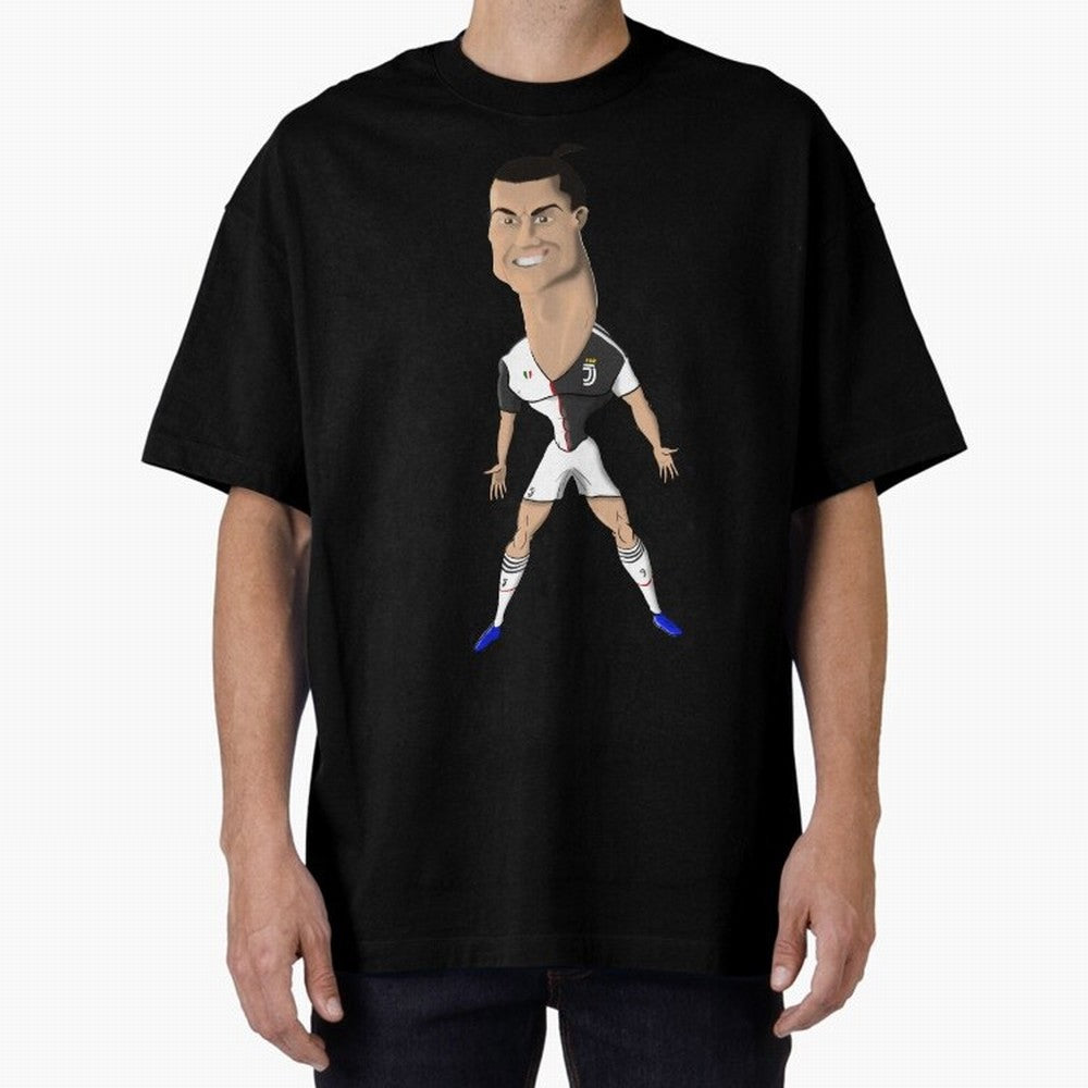 CR7 Oversized T-Shirt Turn Up for Global Football Passion for FIFA World Cup 2026 Group Stage, Made for Mbappe, Spain and Netherlands, Goal Celebration Energy, Supporter Heritage, Football Icons and Worldwide Tournament Joy; Great for Supporters