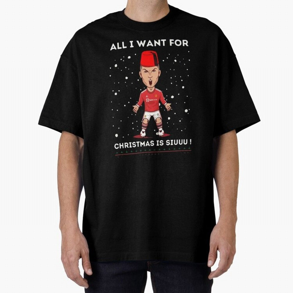 christmas next day delivery Oversized T-Shirt Upgrade Match Day Hype around FIFA World Cup 2026 Group Stage, CR7, Portugal, Classic Soccer Heritage, Championship Pressure, Fan Loyalty and International Pride; Perfect for Supporters Who Want Bold