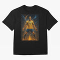 Cristiano Ronaldo Oversized T-Shirt Honor Football Greatness during FIFA World Cup 2026 Spirit, Driven by Spain, Mbappe and Neymar, Sports Nostalgia, International Competition, Famous Players and Unforgettable Victories; Great for Watch Parties,