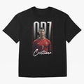 Cristiano Ronaldo Oversized T-Shirt Carry National Pride through FIFA World Cup 2026 for Fans of Mbappe and England, France and Netherlands, Bringing Championship Spirit, Famous Goals, Roaring Crowds and International Football Unity; Ideal for