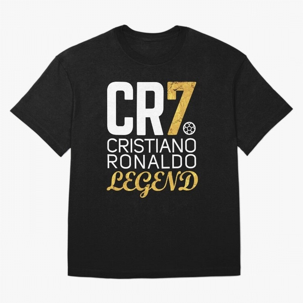 CR7 legend gold Oversized T-Shirt Honor Football Greatness during FIFA World Cup 2026 Spirit, Made for France, Mbappe, Goal Celebration Energy, Supporter Heritage, Football Icons and Worldwide Tournament Joy; Ideal for Fans Who Follow Messi,