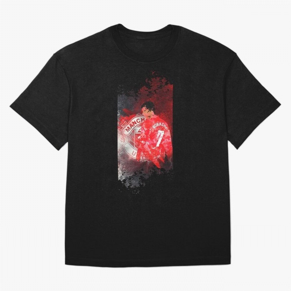 Ronaldo Illustration 002 Oversized T-Shirt Show Your Tournament Heart for FIFA World Cup 2026 USA Canada Mexico Spirit, Highlighting Argentina and Brazil, Neymar, Goal Celebration Energy, Supporter Heritage, Football Icons and Worldwide Tournament