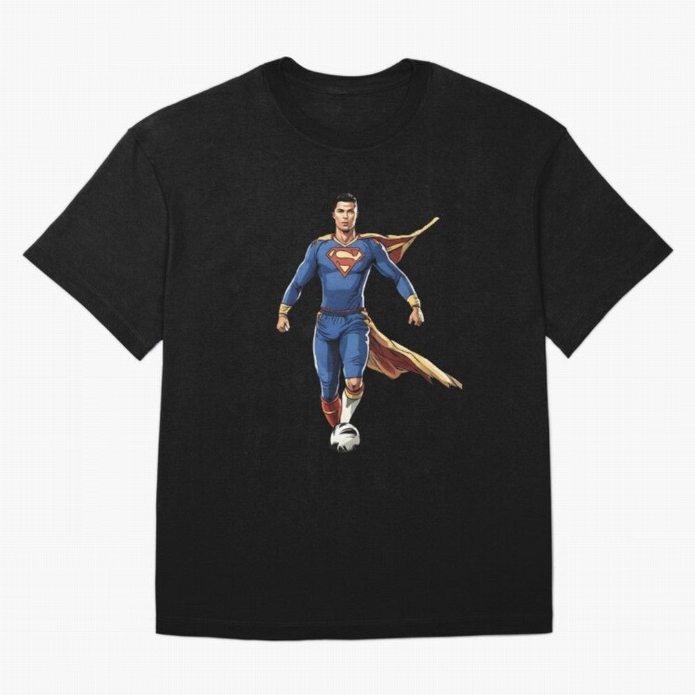 Ronaldo Superhero Oversized T-Shirt Fuel Your Fan Pride for the FIFA World Cup 2026 Group Stage Journey through Haaland Highlights, Argentina, France and Brazil Pride, Champion Mindset, Group Stage Buzz, Knockout Tension and Passionate Fan Culture;