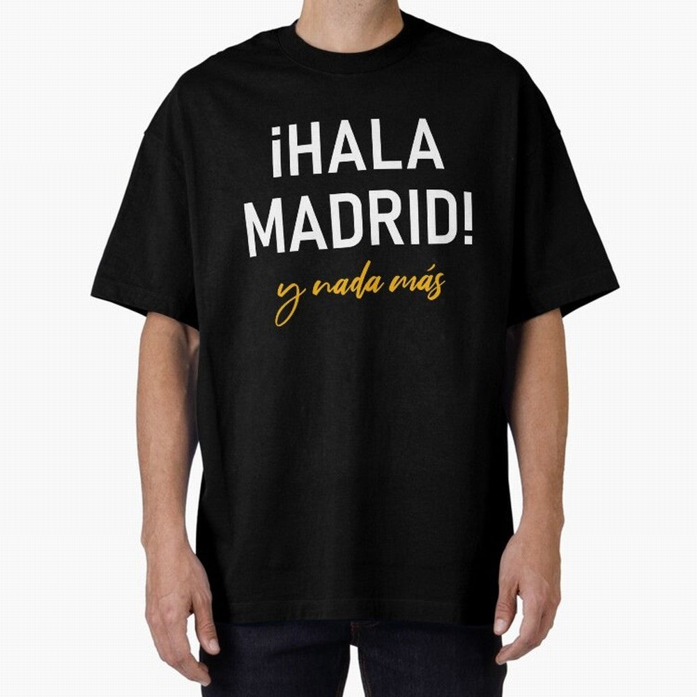 Hala Madrid Oversized T-Shirt Spotlight FIFA World Cup 2026 Group Stage Highlighting Haaland and Mbappe, France Energy, Game Day Rituals, Football Legends, Country Pride and the Road to the Final; Great for Supporters Who Love Legendary Players,