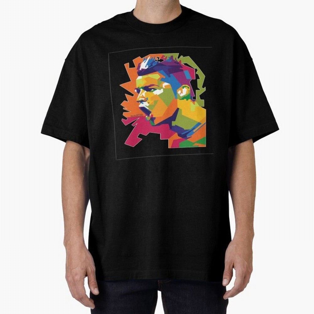 Ronaldo Cristiano Ronaldo pop potrait Oversized T-Shirt Live the Energy of FIFA World Cup 2026 Group Stage Made for Haaland, Argentina and Brazil Energy, Stadium Memories, Football Loyalty, International Chants and Championship Tradition; Created