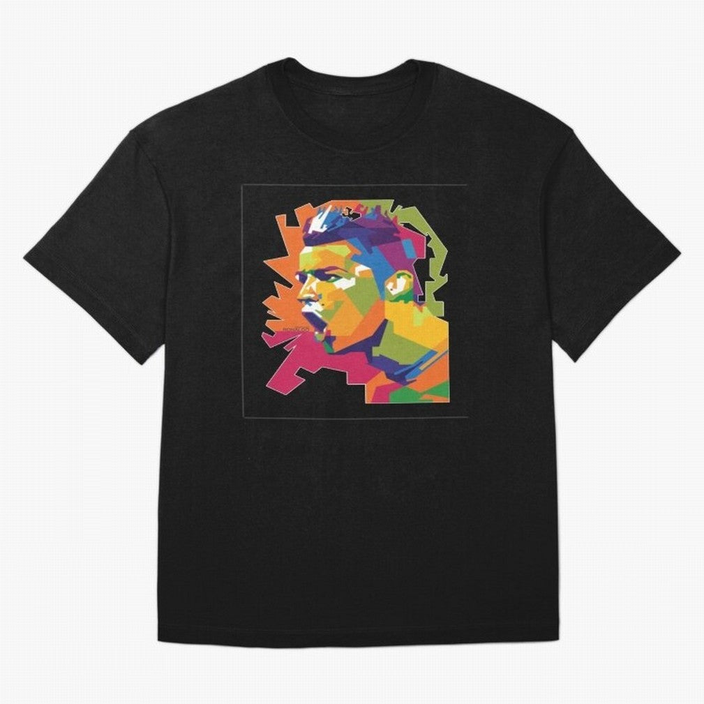 Ronaldo Cristiano Ronaldo pop potrait Oversized T-Shirt Live the Energy of FIFA World Cup 2026 Group Stage Made for Haaland, Argentina and Brazil Energy, Stadium Memories, Football Loyalty, International Chants and Championship Tradition; Created