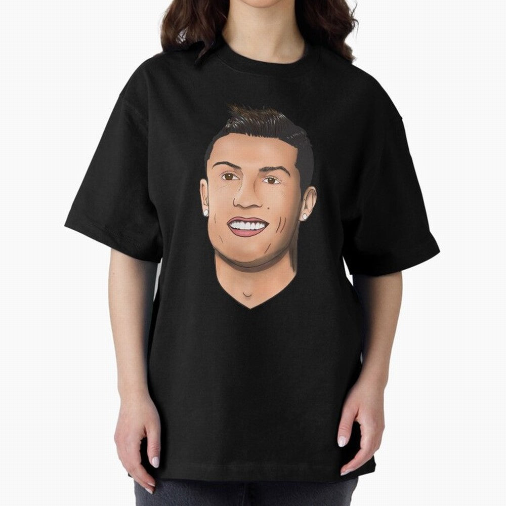 Cristiano Ronaldo Oversized T-Shirt Bring World Football Passion into FIFA World Cup 2026 Spirit, Capturing Portugal, Haaland, Football Passion, Legendary Performances, Festival Vibes and Supporter Community; Made for Die Hard Supporters, Soccer