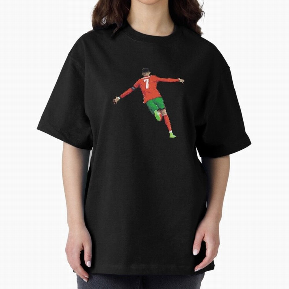 Cristiano Ronaldo Oversized T-Shirt Embrace FIFA World Cup 2026 Spirit, Inspired by Portugal, Cristiano Ronaldo, Haaland and CR7, Champion Mindset, Group Stage Buzz, Knockout Tension and Passionate Fan Culture; Perfect for Fans, Collectors, Family
