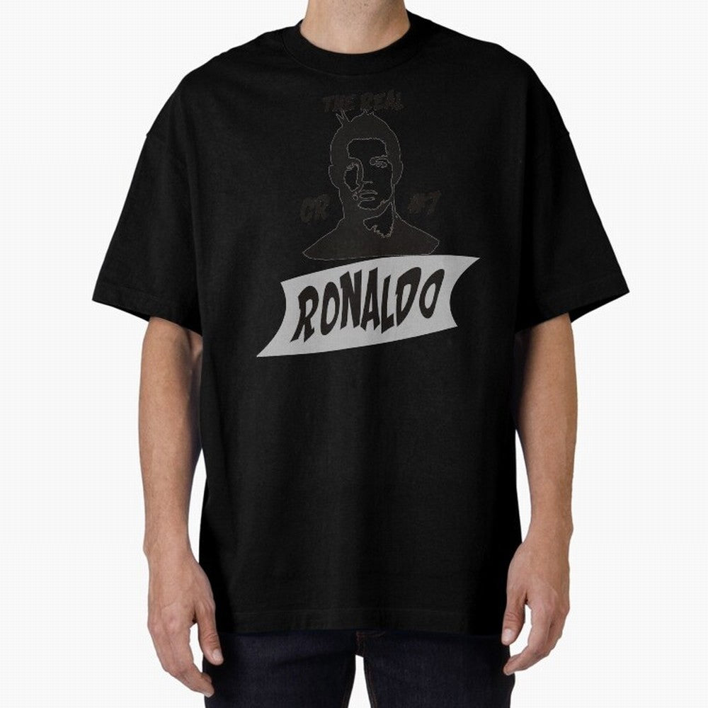 The Real Ronaldo Oversized T-Shirt Wear the Spirit of FIFA World Cup 2026 for Fans of Messi, CR7 and Mbappe and England, France and Netherlands, Bringing Tournament Hype, Historic Matchups, Family Viewing Parties and Global Sports Pride; Ideal for