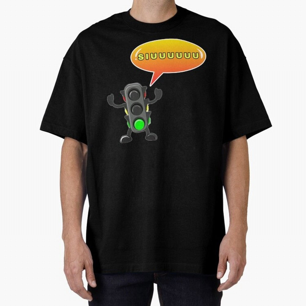traffic light Siuuu Cristiano ronaldo goal Oversized T-Shirt Carry National Pride through FIFA World Cup 2026 USA Canada Mexico Spirit, Capturing Brazil, CR7, Championship Spirit, Famous Goals, Roaring Crowds and International Football Unity; Ideal