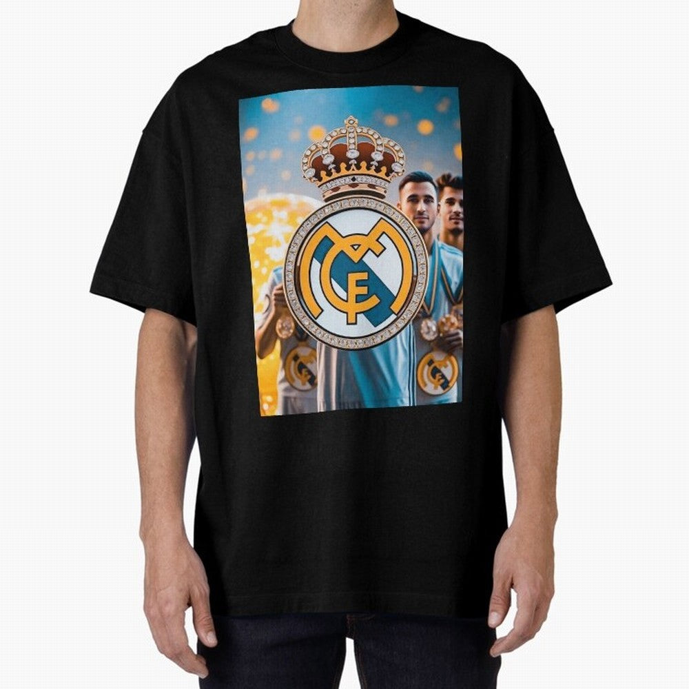 El Medall¨®n Del Real Madrid Oversized T-Shirt Celebrate Football Heritage in Match Day Hype around FIFA World Cup 2026 Group Stage, Cristiano Ronaldo, Haaland and CR7, Spain, Game Day Rituals, Football Legends, Country Pride and the Road to the