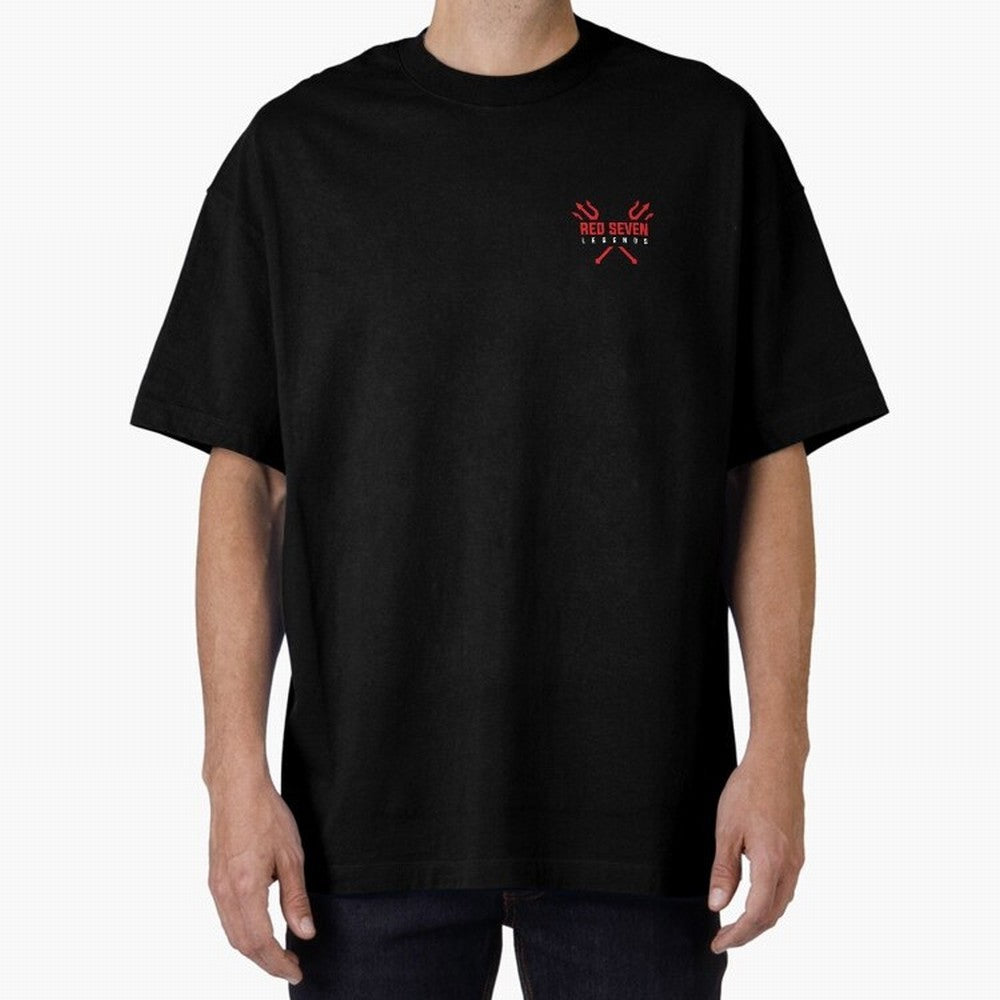 Red Seven Legends - Man Utd Oversized T-Shirt Bring Champion Energy into FIFA World Cup 2026 Group Stage for Fans of Neymar, Haaland and Cristiano Ronaldo and France and Portugal, Bringing Football History, Final Match Energy, Crowd Noise and Once