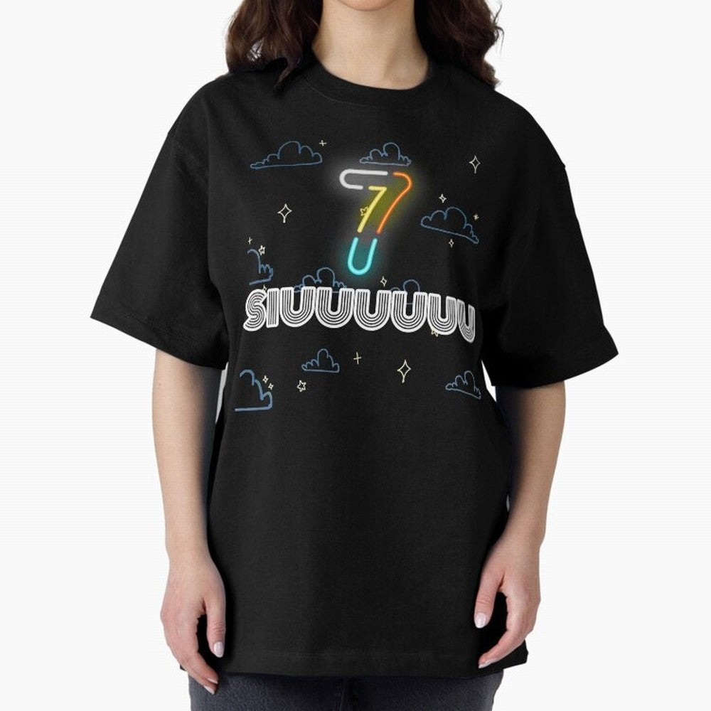 Siuuuuuu 7 CR7 goal funny Oversized T-Shirt Honor the FIFA World Cup 2026 Journey through Haaland Highlights, England, France and Netherlands Pride, Football Passion, Legendary Performances, Festival Vibes and Supporter Community; Ideal for
