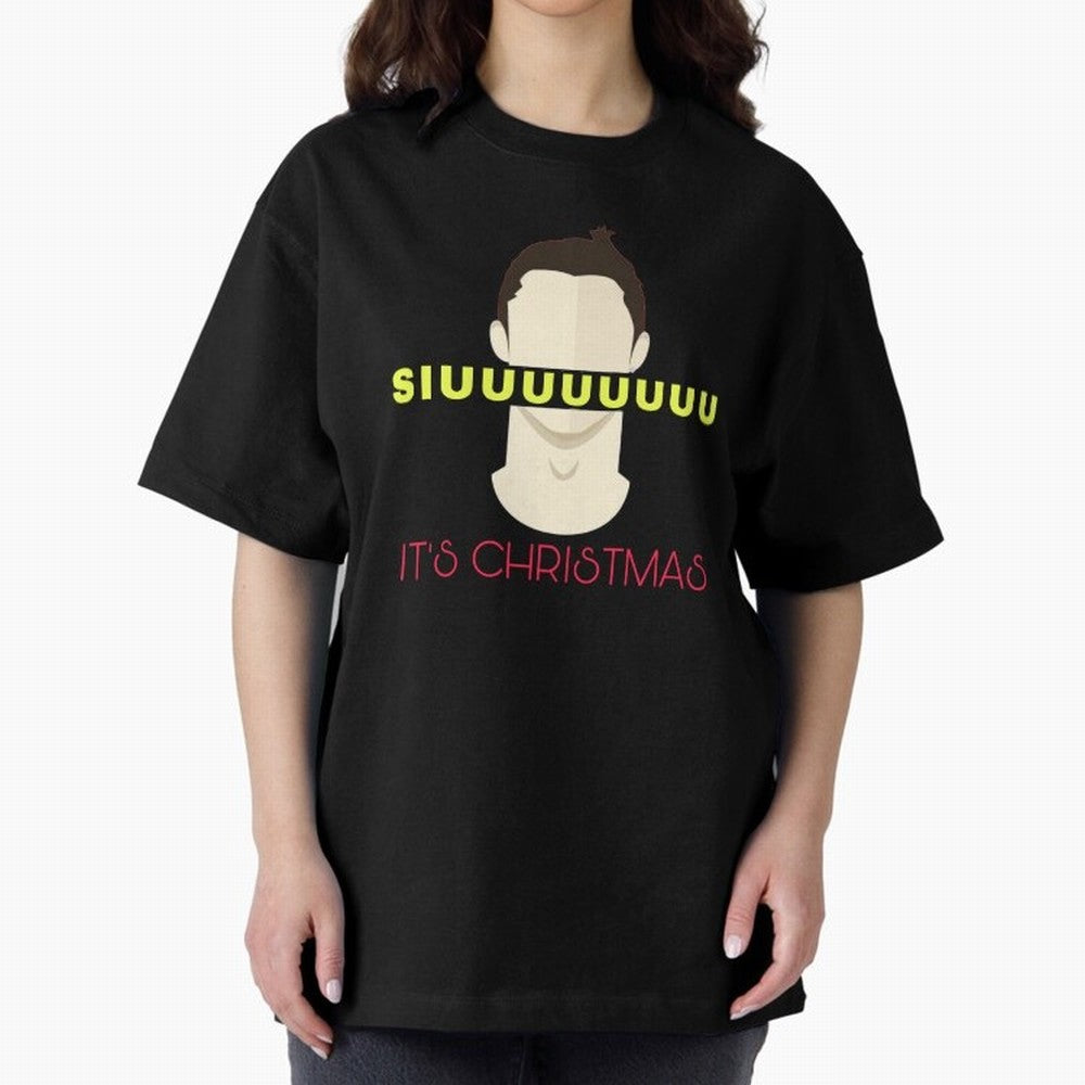 Siuuu it¡¯s Christmas CR7 Oversized T-Shirt Step into FIFA World Cup 2026 Made for Neymar, Haaland and Cristiano Ronaldo, Portugal Energy, Stadium Memories, Football Loyalty, International Chants and Championship Tradition; Built for Supporters