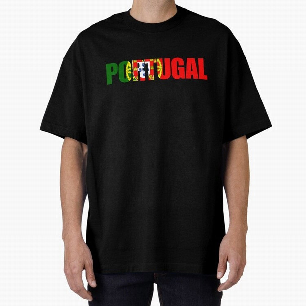 Portugal Country Oversized T-Shirt Honor the Beautiful Game during FIFA World Cup 2026 USA Canada Mexico for Fans of Neymar and England, France and Netherlands, Bringing Vintage Soccer Flavor, Modern Football Stars, National Flags and Final Night