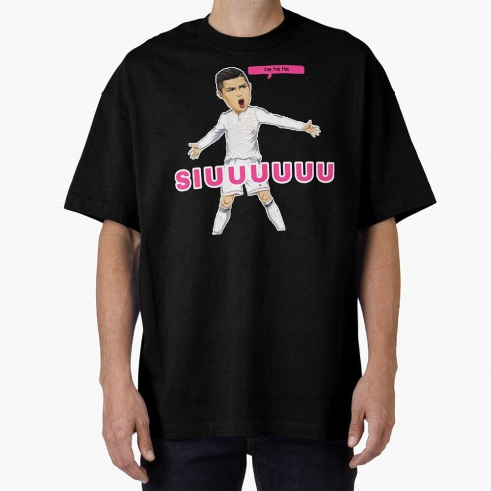 hehehe suiii Oversized T-Shirt Celebrate Global Passion for FIFA World Cup 2026 Group Stage for Fans of CR7 and Spain, Bringing Tournament Hype, Historic Matchups, Family Viewing Parties and Global Sports Pride; Perfect for Supporters Who Want Bold