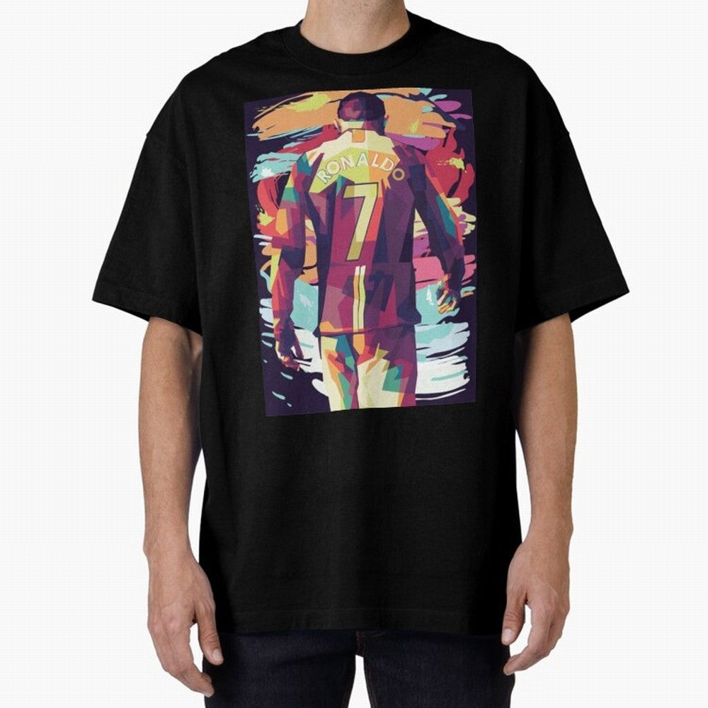Cristiano Ronaldo Manchester United Cristiano Ronaldo Oversized T-Shirt Honor the Beautiful Game during FIFA World Cup 2026 USA Canada Mexico for Fans of Mbappe and Neymar and Spain, Bringing Match Day Excitement, Supporter Culture, Golden Goals