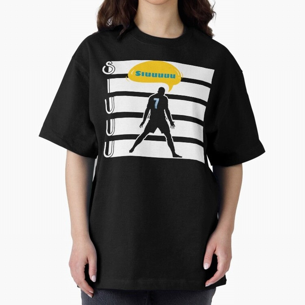 Siuuu CR7 goal Oversized T-Shirt Experience FIFA World Cup 2026 for Fans of Messi and Spain, Bringing Football History, Final Match Energy, Crowd Noise and Once in a Lifetime Moments; Perfect for Fans, Collectors, Family Gatherings, Watch Parties