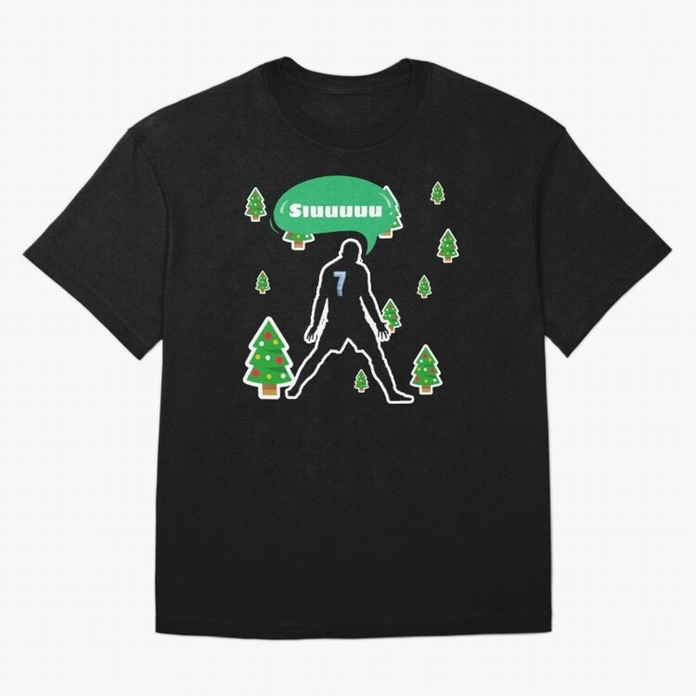 Christmas siuuu Cristiano ronaldo Oversized T-Shirt Join Global Football Passion for FIFA World Cup 2026 Group Stage, Driven by Haaland and Mbappe, Argentina, France and Brazil, Tournament Hype, Historic Matchups, Family Viewing Parties and Global